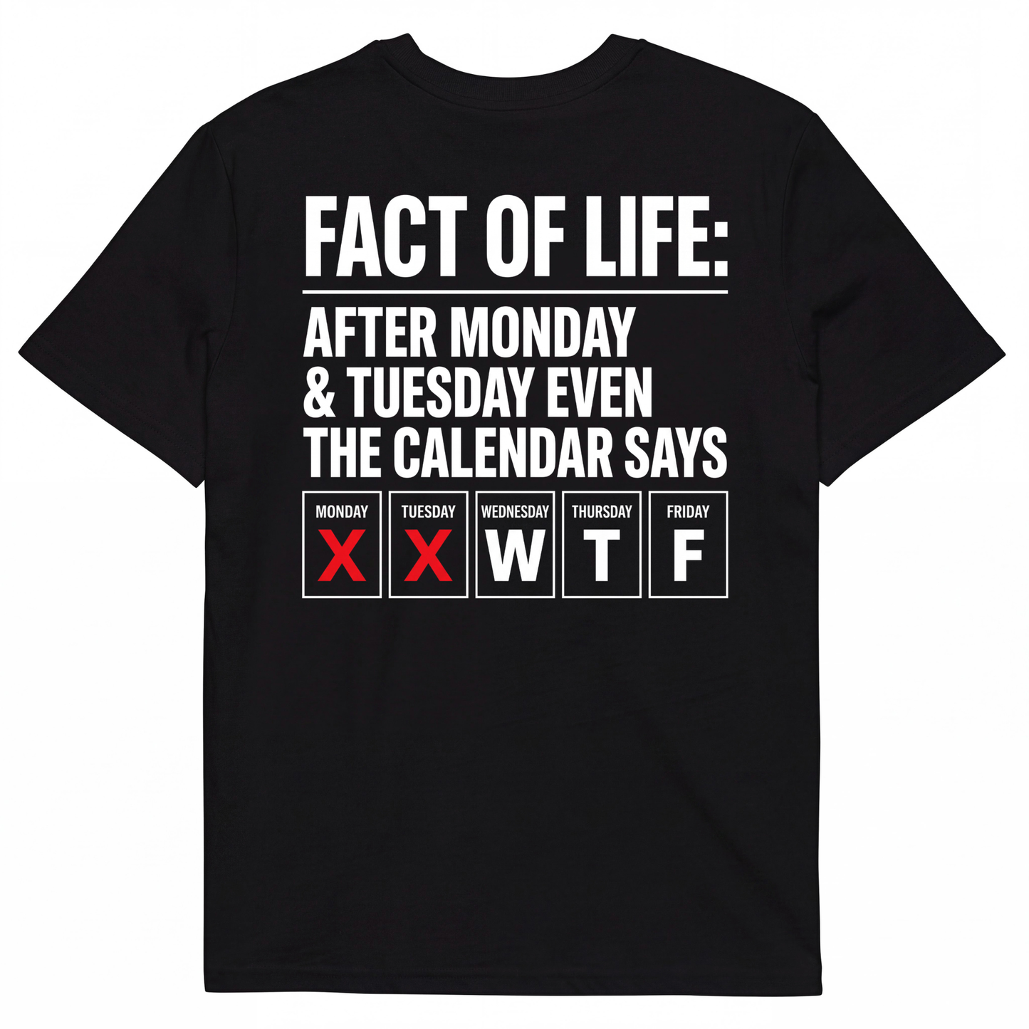 FACT OF LIFE: AFTER MONDAY & TUESDAY EVEN THE CALENDAR SAYS WTF