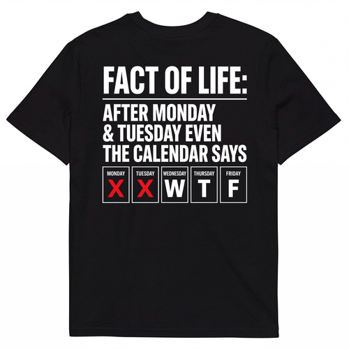 FACT OF LIFE: AFTER MONDAY & TUESDAY EVEN THE CALENDAR SAYS WTF