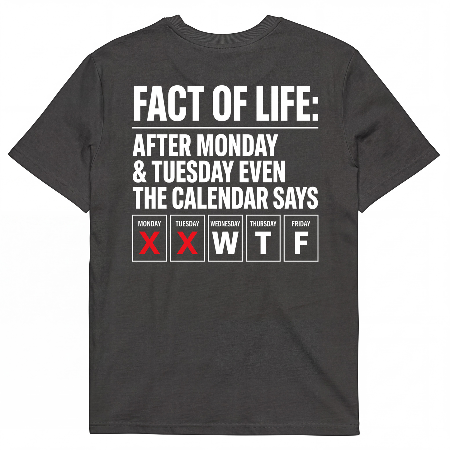 FACT OF LIFE: AFTER MONDAY & TUESDAY EVEN THE CALENDAR SAYS WTF