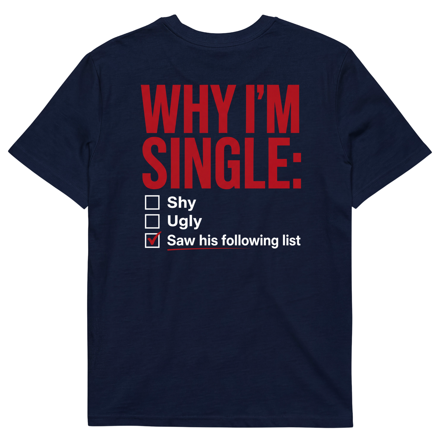 WHY I'M SINGLE: Shy Ugly Saw his following list
