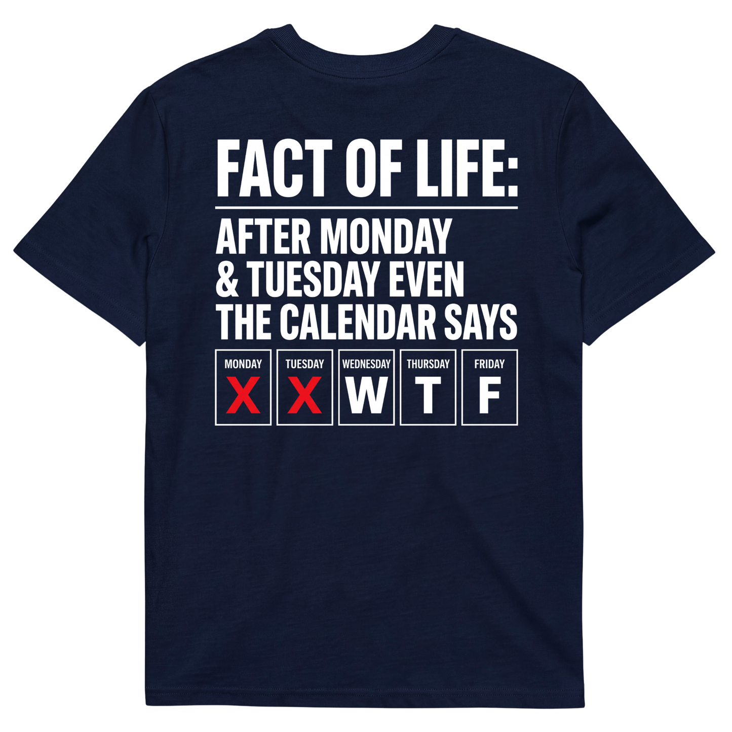 FACT OF LIFE: AFTER MONDAY & TUESDAY EVEN THE CALENDAR SAYS WTF