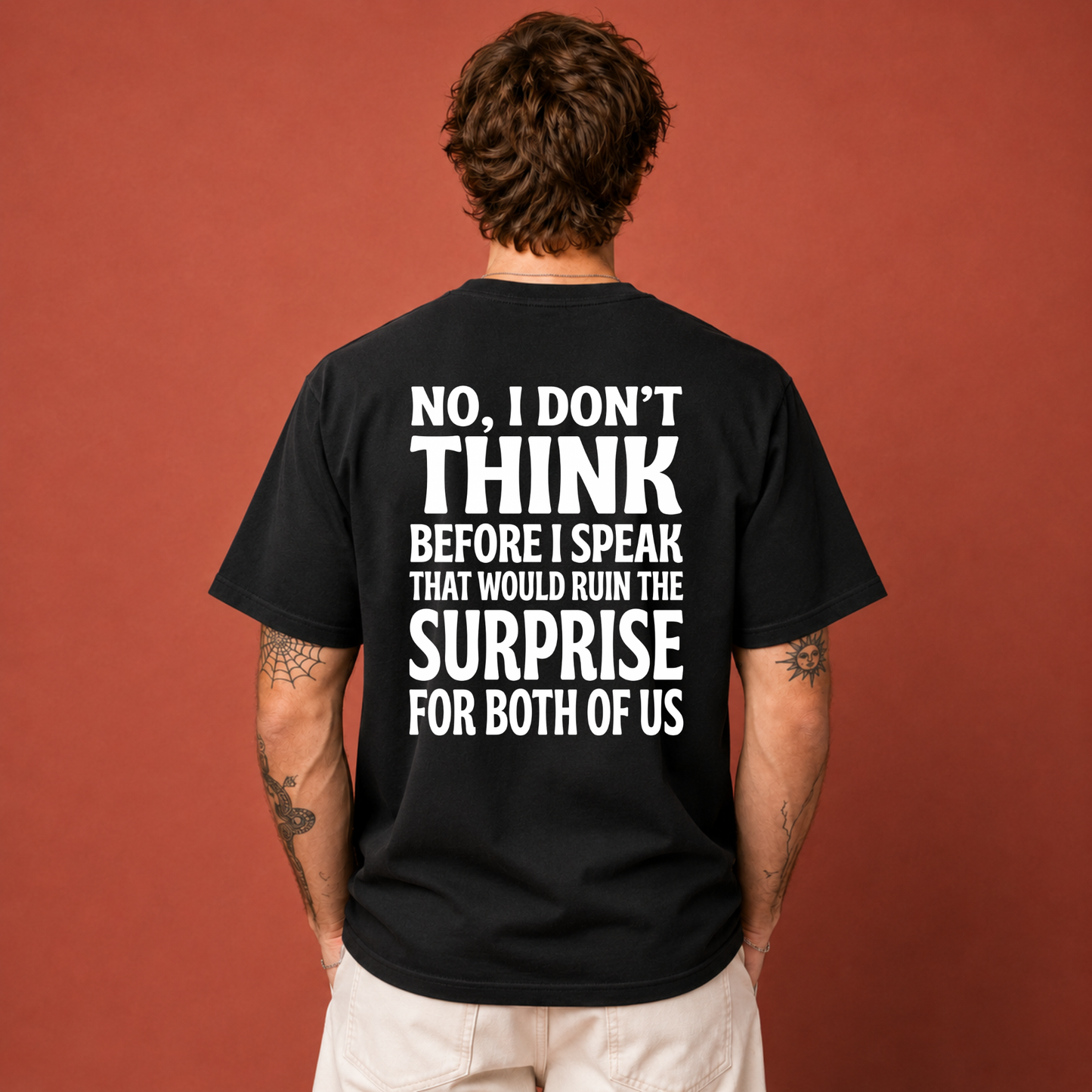 NO, I DON'T THINK BEFORE I SPEAK THAT WOULD RUIN THE SURPRISE FOR BOTH OF US